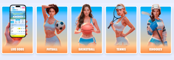 Banner med populära sporter för vadslagning på Onlyspins Casino